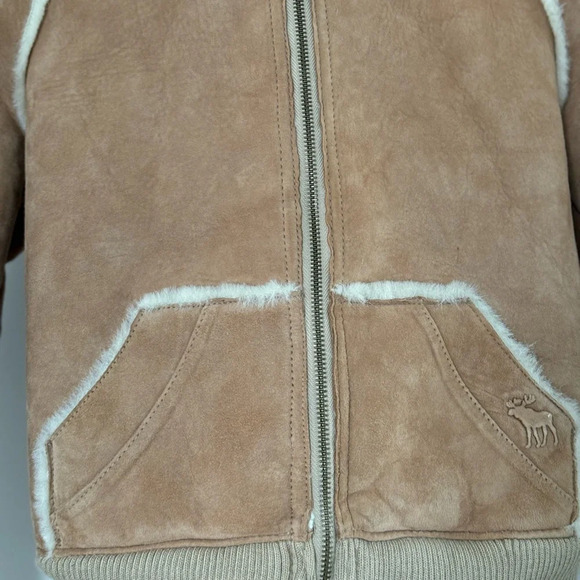 Vintage Abercrombie and Fitch 100% Leather Shell Jacket - Picture 2 of 13